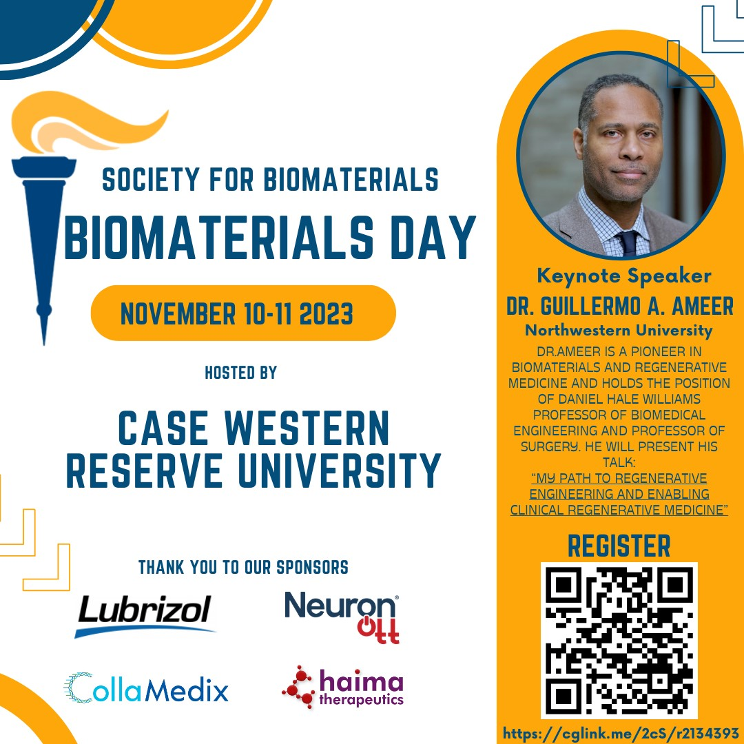 2023 Biomaterials Day by CWRU Society For Biomaterials Student Chapter